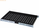 Assmann DIGITUS Fachboden perforiert, Schwarz 100 kg, 50x483x720 mm