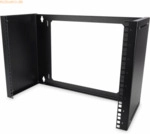 Assmann DIGITUS 8HE Wandmontage Patch-Halter 372x505x250mm, Schwarz