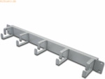 Assmann DIGITUS Kabelrangierpanel mit Kabelf&uuml;hrungsb&uuml;geln 19- grau 1HE