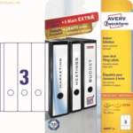 Avery Zweckform Ordner-Etiketten 59x297 mm VE=90 St&uuml;ck wei&szlig;