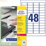 Avery Zweckform Sicherheits-Etiketten 45,7x21,2mm wei&szlig; VE=960 St&uuml;ck