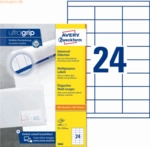 Avery Zweckform Universal-Etiketten ultragrip 70x33,8 mm VE=2.400 Etik