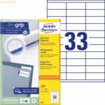 Avery Zweckform Universal-Etiketten ultragrip 70x25,4 mm VE=3.300 Etik