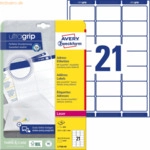 Avery Zweckform Adress-Etiketten ultragrip 63,5x38,1 mm VE=840 Etikett