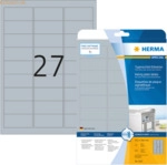 HERMA Etiketten Folie Typenschild silber 63,5x29,6mm Special A4 LaserC