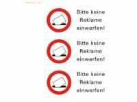 10 x HERMA Hinweisetiketten 'Bitte keine Reklame einwerfen' wetterfest