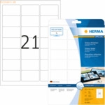 HERMA Etiketten wei&szlig; Glossy 63,5x38,1mm Special A4 LaserCopy 525 St&uuml;ck