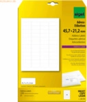 Sigel Adress-Etiketten 45,7x21,2mm wei&szlig; VE=1200 St&uuml;ck