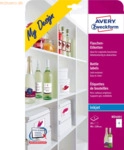 Avery Zweckform Flaschen-Etiketten InkJet 90x120mm VE=20 St&uuml;ck