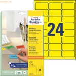 Avery Zweckform Etiketten Inkjet/Laser/Kopier 63,5x33,9 mm gelb VE=480