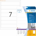 HERMA Ordneretiketten Movables/abl&ouml;sbar 192x38mm Special A4 VE=175 wei