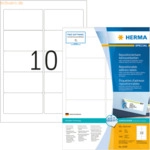 HERMA Etiketten wei&szlig; Movables/abl&ouml;sbar 96x50,8mm Special A4 VE=1000 St