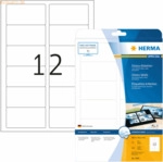 HERMA Etiketten wei&szlig; Glossy 88,9x46,6mm Special A4 LaserCopy 300 St&uuml;ck