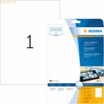 HERMA Etiketten wei&szlig; Glossy 210x297mm Special A4 LaserCopy 25 St&uuml;ck