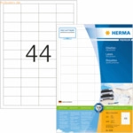 HERMA Etiketten wei&szlig; 48,3x25,4mm Premium A4 VE=8800 St&uuml;ck