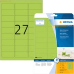 HERMA Etiketten neon-gr&uuml;n 63,5x29,6mm Special A4 LaserCopy 540 St&uuml;ck