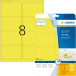 HERMA Etiketten neon-gelb 99,1x67,7mm Special A4 LaserCopy 160 St&uuml;ck