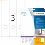 HERMA Ordneretiketten wei&szlig; Movables/abl&ouml;sbar 61x297mm Special A4 VE=75