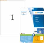 HERMA Etiketten wei&szlig; 210x297mm Premium A4 VE=10 St&uuml;ck
