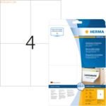 HERMA Etiketten wei&szlig; Movables/abl&ouml;sbar 105x148mm Special A4 VE=100 St&uuml;