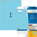 HERMA Etiketten blau 210x297mm Special A4 VE=20 St&uuml;ck