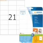 HERMA Etiketten wei&szlig; 70x42mm Premium A4 VE=525 St&uuml;ck