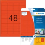 HERMA Etiketten rot 45,7x21,2mm Special A4 VE=960 St&uuml;ck