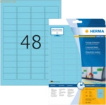 HERMA Etiketten blau 45,7x21,2mm Special A4 VE=960 St&uuml;ck