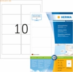 HERMA Etiketten wei&szlig; 96x50,8mm Premium A4 VE=1000 St&uuml;ck