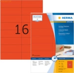 HERMA Etiketten rot 105x37mm Special A4 VE=1600 St&uuml;ck
