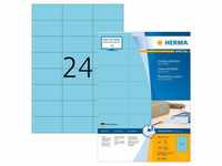 Herma 4408, HERMA Etiketten blau 70x37mm Special A4 VE=2400 Stück
