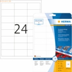 HERMA Etiketten Folie wei&szlig; 66x33,8mm Special A4 LaserCopy VE=600 St&uuml;ck