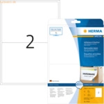 HERMA Etiketten wei&szlig; Movables/abl&ouml;sbar 199,6x143,5mm Special A4 VE=50S