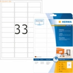 HERMA Inkjet-Etiketten wei&szlig; 63,5x25,4mm Special A4 VE=825 St&uuml;ck