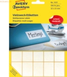 Avery Zweckform Etiketten 32x23mm VE=560 St&uuml;ck wei&szlig;