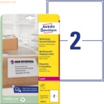 Avery Zweckform Versand-Etiketten 199,6x143,5 mm 25 Blatt/50 Etiketten