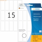HERMA Vielzwecketikett 20x50mm abl&ouml;sbar wei&szlig; VE=360 Etiketten