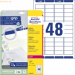 Avery Zweckform Adress-Etiketten ultragrip 45,7x21,2 mm VE=1.200 Etike