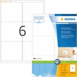 HERMA Etiketten wei&szlig; 99,1x99,1mm Premium A4 VE=600 St&uuml;ck