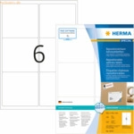 HERMA Etiketten wei&szlig; Movables/abl&ouml;sbar 99,1x93,1mm Special A4 VE=600 S