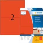 HERMA Etiketten rot 199,6x143,5mm Special A4 VE=40 St&uuml;ck