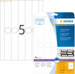 HERMA H&auml;ngeordneretiketten wei&szlig; 34x297mm Special A4 VE=125 St&uuml;ck