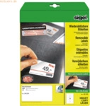 Sigel Etiketten Inkjet/Laser Kopier 96x50,8mm abl&ouml;sbar VE=250 St&uuml;ck (2