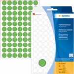 HERMA Vielzweck-Etiketten 13mm gr&uuml;n VE=2464 St&uuml;ck