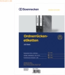 Soennecken Ordneretikett 66309 breit/kurz selbstklebend wei&szlig; 400 St&uuml;ck