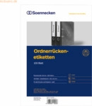 Soennecken Ordneretikett 66308 schmal/kurz selbstklebend wei&szlig; 700 St&uuml;c
