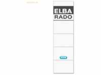 Elba Einsteck-Rückenschild extra kurz/breit weiß 10 Stück