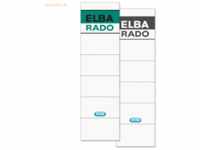Elba Einsteck-Rückenschild kurz/breit weiß 10 Stück