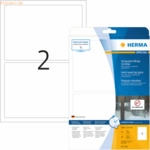 HERMA Schilder strapazierf&auml;hig Folie wei&szlig; 190x135mm Special A4 LaserCo