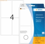 HERMA Vielzwecketikett 52x82mm abl&ouml;sbar wei&szlig; VE=96 Etiketten